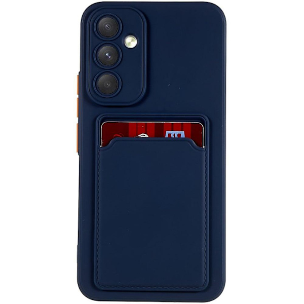 Card Holder Suojakuori For Samsung Galaxy A54 - Tummansininen Blue
