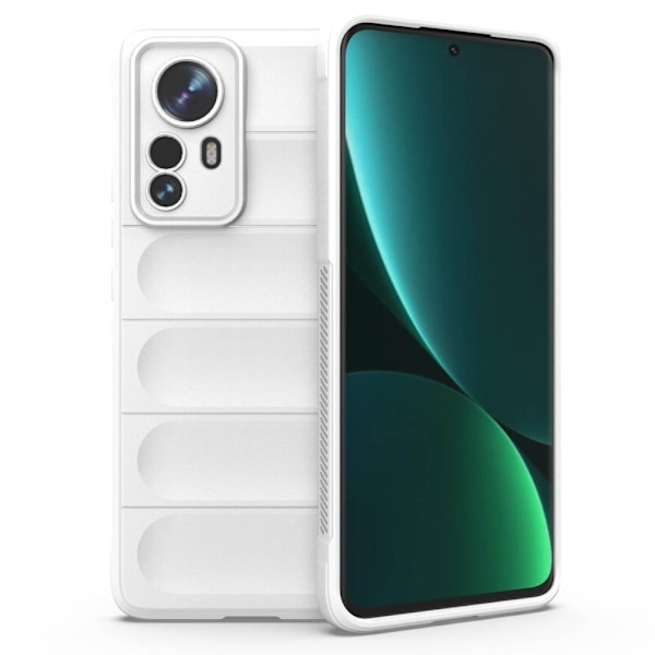 Mjukt greppformat Xiaomi 12S Pro / Xiaomi 12 Pro skal - Vit Vit