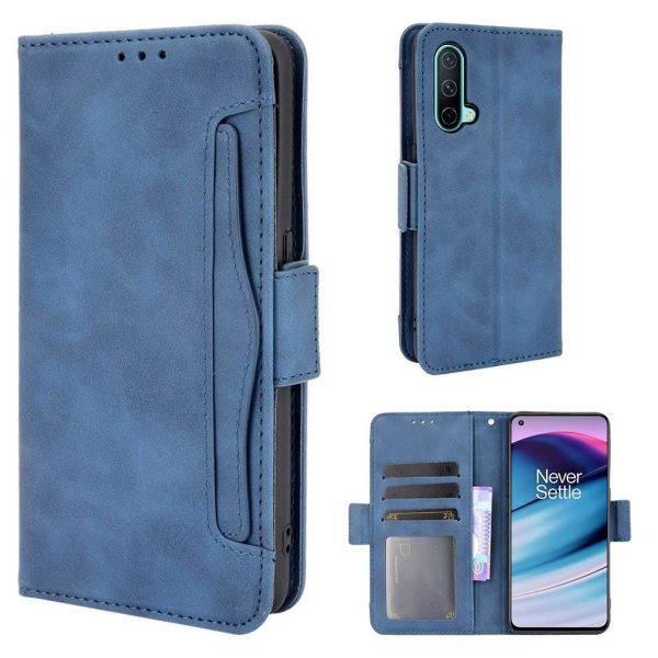 Modernt OnePlus Nord CE 5G fodral med plånbok - Blå Blå