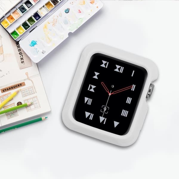 Apple Watch Series 3/2/1 38mm flexibelt hållbart fodral - Vit Vit