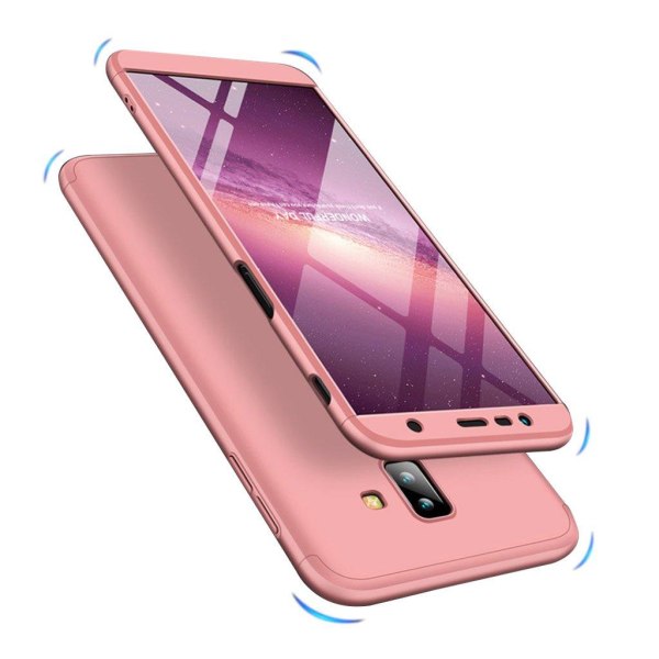 GKK Samsung Galaxy J6 Plus (2018) aftageligt mat etui - Rødguld Pink