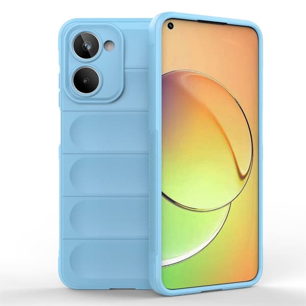 Deksel med mykt grep for Realme 10 4G - Babyblå Blue