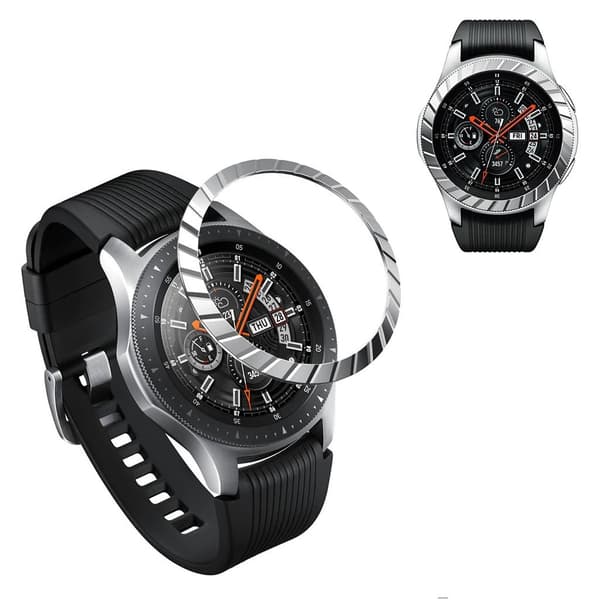 Samsung Galaxy Watch (46 mm) sklisikker ramme - Sølv Silver grey