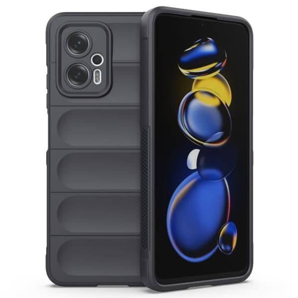 Mjukt greppformat Xiaomi Redmi Note 11T Pro Plus / Xiaomi Redmi Note 11T Pro / Xiaomi Poco X4 GT skal - Silver/Grå Silvergrå