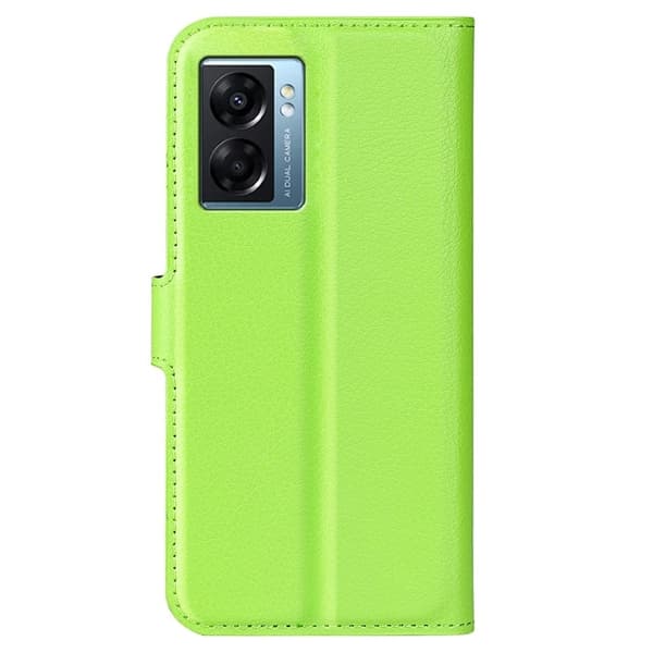 Klassisk Oppo A57 (2022) flip etui - Grøn Green