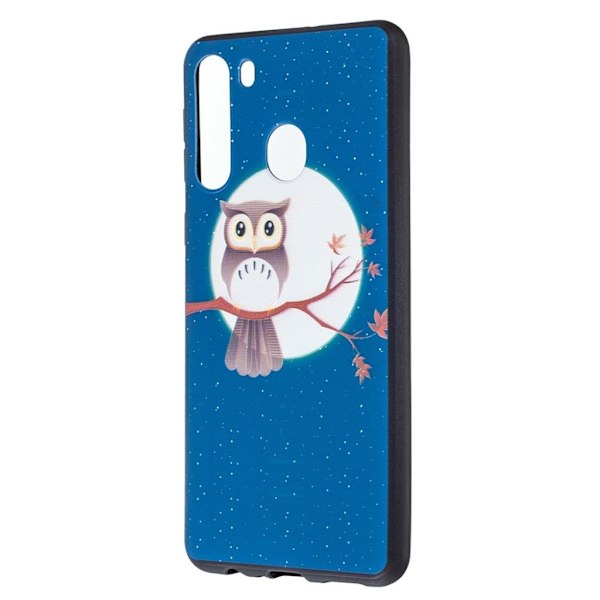 Imagine Samsung Galaxy A21 kuoret - Pöllö Multicolor
