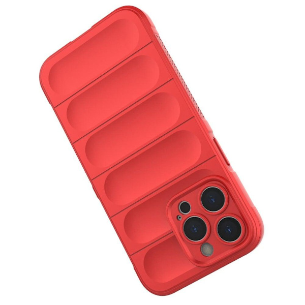 Mjukt greppformat iPhone 14 Pro Max skal - Röd Röd