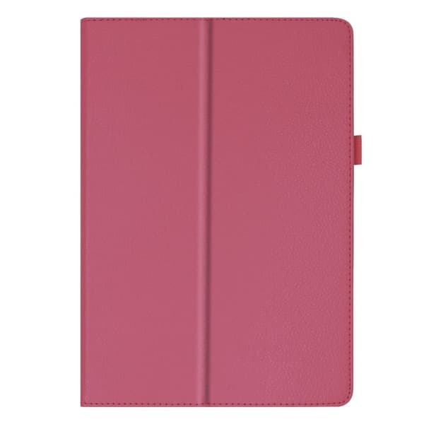 Lenovo Tab E10 litchi læderetui - Rosa Pink