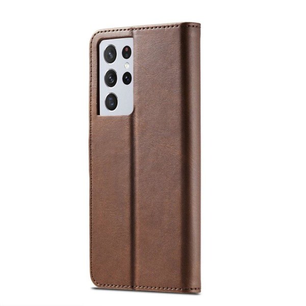 LC.IMEEKE Samsung Galaxy S21 Ultra flip etui - kaffe Brown