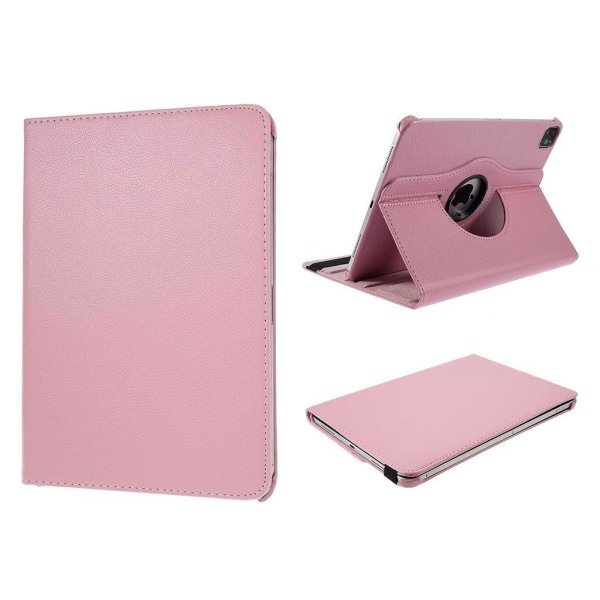 iPad Air (2020) 360 graders rotatable læder etui - pink Pink