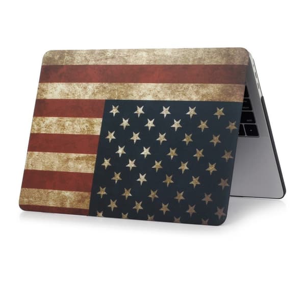 MacBook Pro 13 tum 2016 A1706-A1708 skyddsskal plast mönster - Amerikansk flagga multifärg