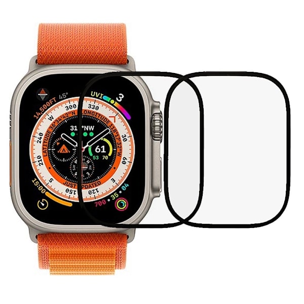 2Pcs Apple Watch Ultra HD näytönsuojain Transparent