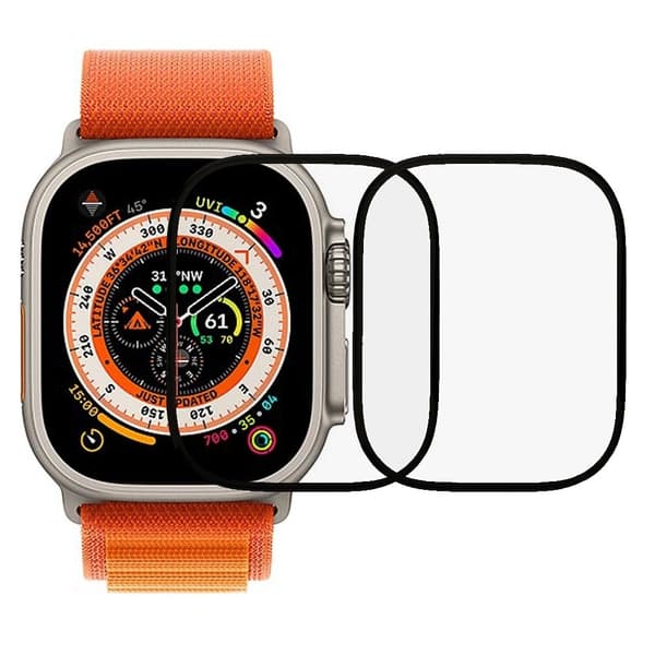 2Pcs Apple Watch Ultra HD screen protector Transparent