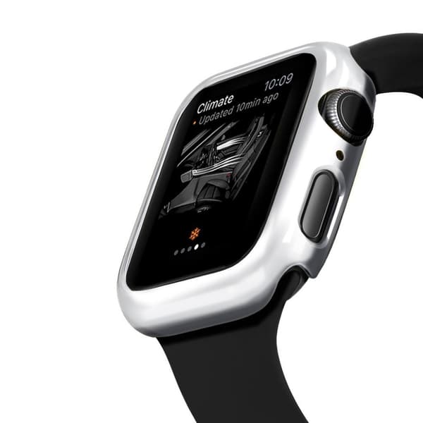Apple Watch Series 4 44mm galvanisering ramme deksel - Sølv Silver grey