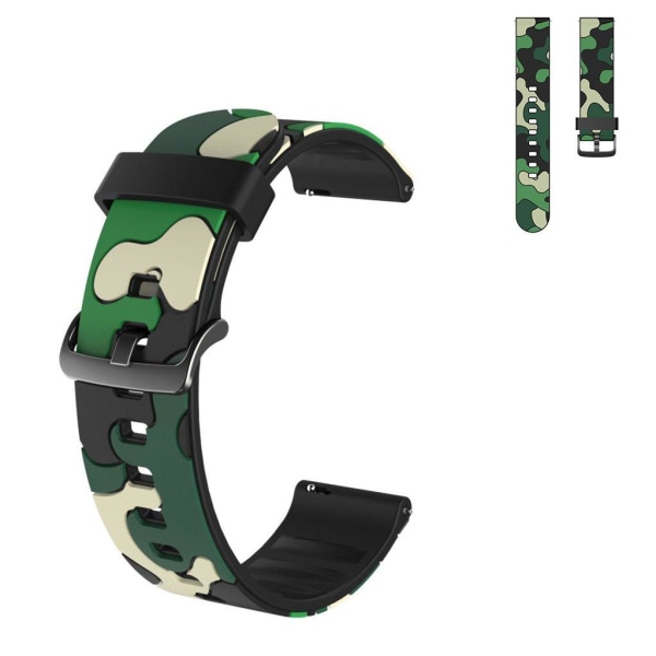 Huawei Watch GT 2e / GT 2 46mm camouflage silicone watch band - Grön