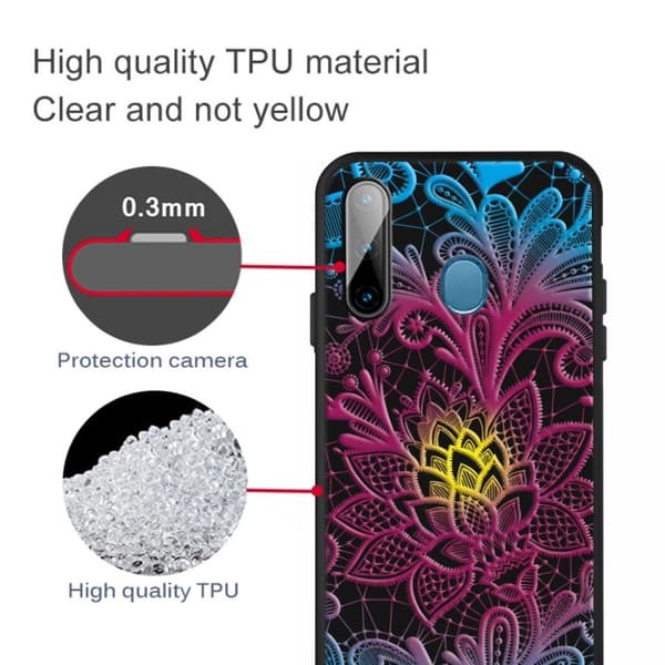 Imagine Samsung Galaxy A11 / M11 deksel - Vakre blomster Red