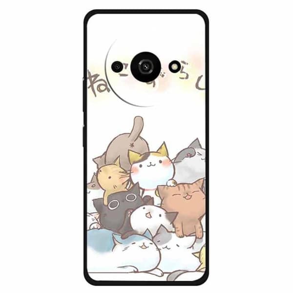 Imagine Xiaomi Redmi A3 / Xiaomi Poco C61 kotelot - Kulkukissa White