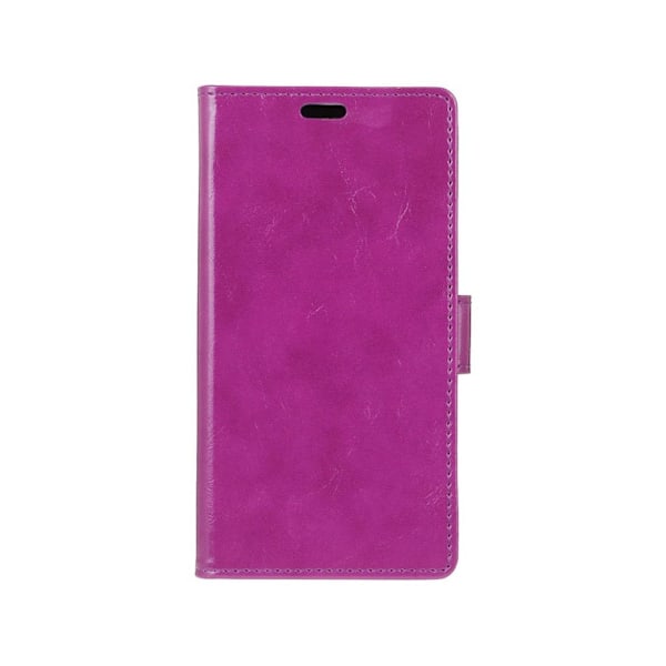 HTC 10 Evo læder-etui m. crazy horse overflade - Lilla Purple