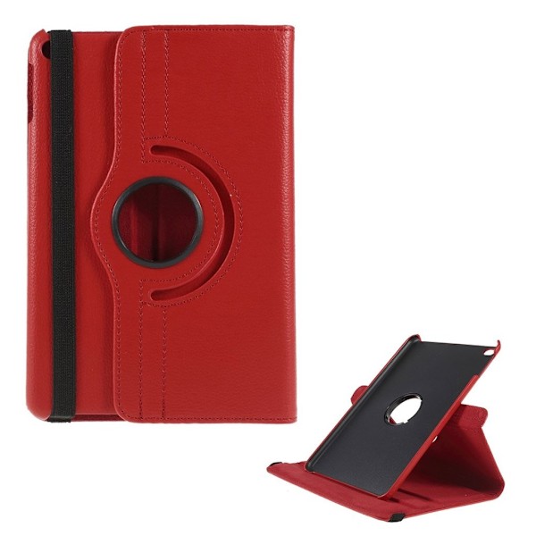 iPad Mini (2019) Litchi Skinnetui - Rød Red
