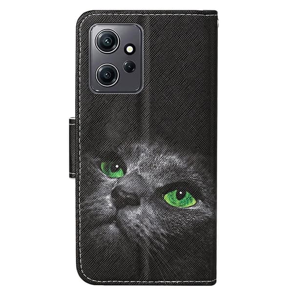 Wonderland Xiaomi Redmi Note 12 Flip Etui - Leopard Black