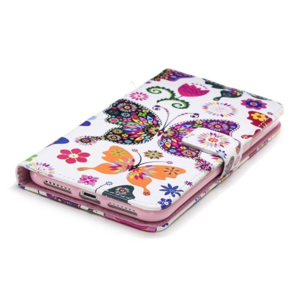 iPhone Xs Max Synteetti nahkainen kuviollinen seisova lompakko s Multicolor