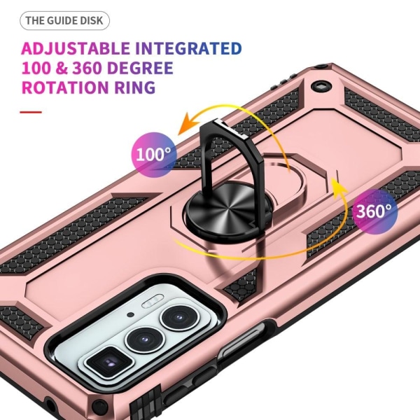 Ring Guard - Motorola Edge 20 Pro - Ruusukulta Pink