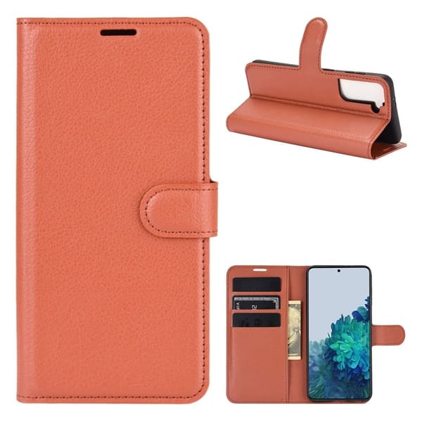 Classic Samsung Galaxy S21 Plus Flip etui - Brun Brown