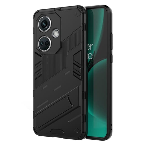 Stødsikker Hybrid Cover med A Moderne Touch til OnePlus Nord CE 3 - Sort Black