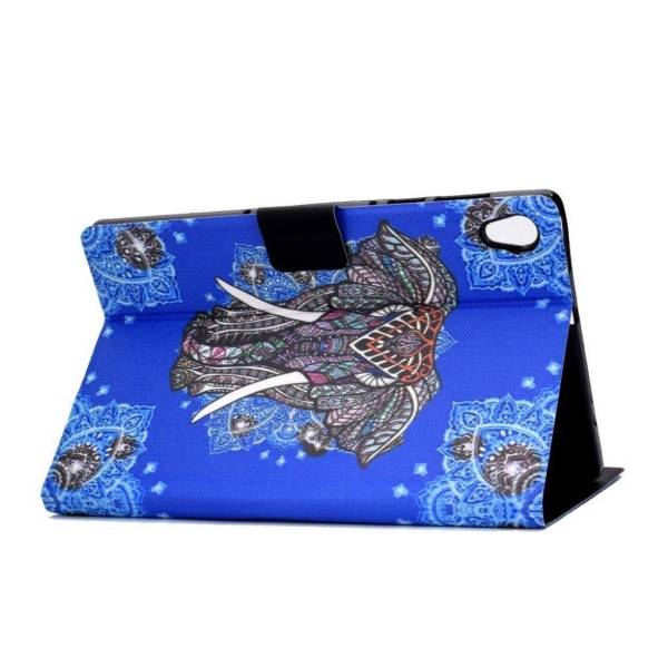 Cool pattern leather case for Lenovo Tab M10 - Elephant Blue