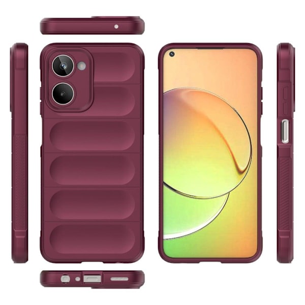 Blødt grebsformet cover til Realme 10 4G - Hvid White