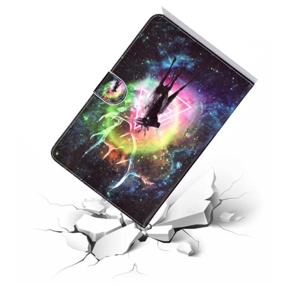 Tablet-etui i læder med mønster iPad 10.2 (2021)/(2020)/(2019) / Multicolor