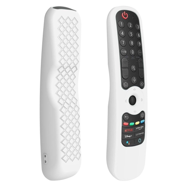 LG Magic Remote 2021 MR21 silikoneovertræk - Hvid White
