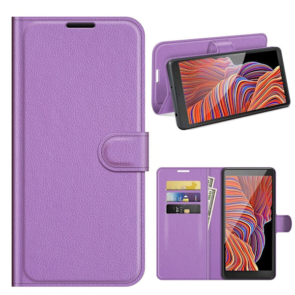 Classic Samsung Galaxy Xcover 5 flip kuoret - Violetti Purple