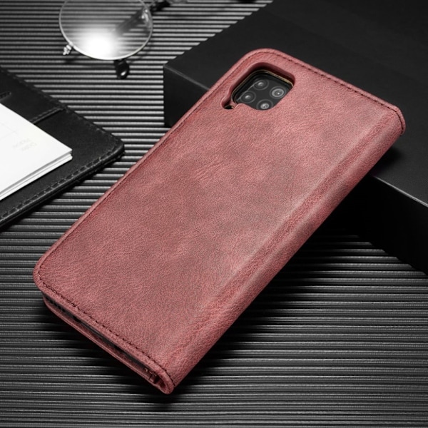 DG.MING Huawei P40 Lite / Nova 6 SE 2-in1 Wallet kotelot - Viininpunainen Red