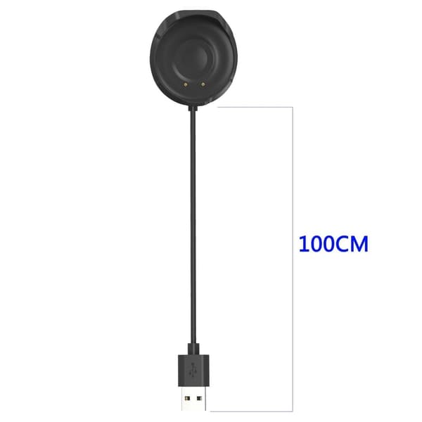 1 m Motorola Moto 360 (3. generation) USB-uroplader Black