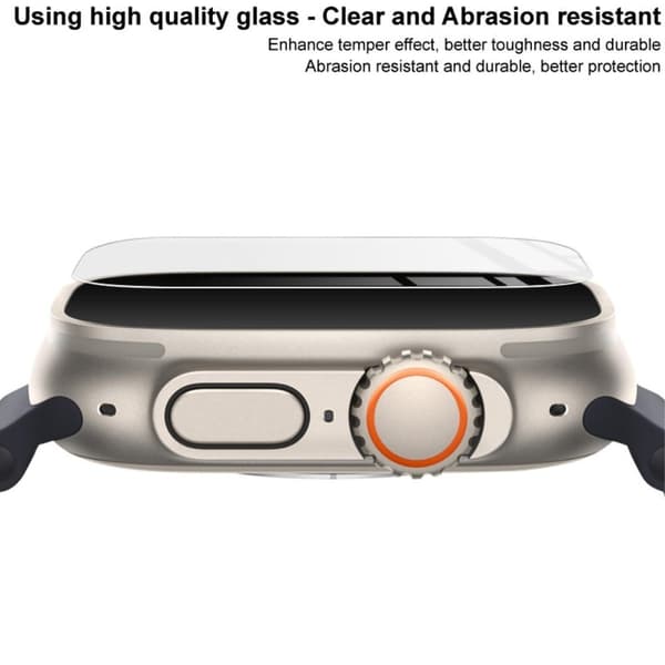 IMAK H Apple Watch Ultra tempered glass screen protector Transparent