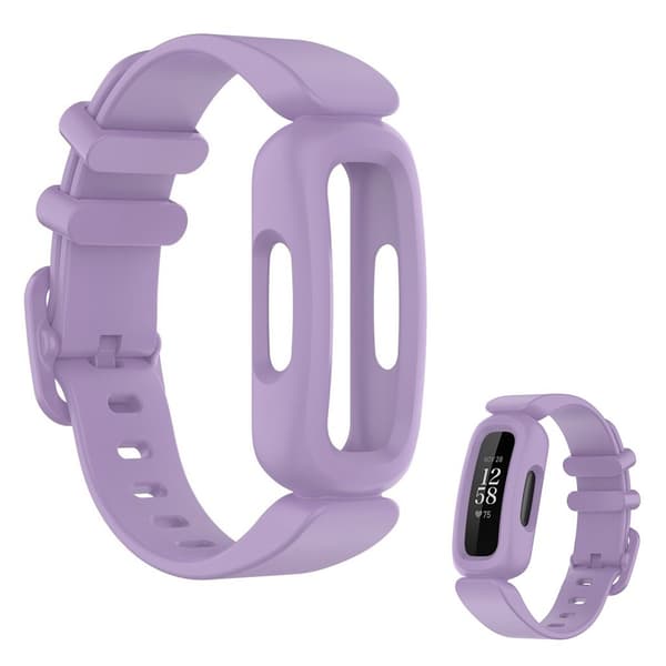 Fitbit Ace 3 / Inspire 2 integreret urrem - Lyselilla Purple