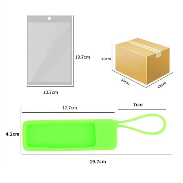 Silicone cover with lanyard for Apple TV 4K - Green Green
