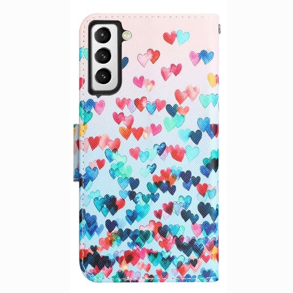 Wonderland Samsung Galaxy S23 Plus Läppäkotelo - Love Heart Multicolor