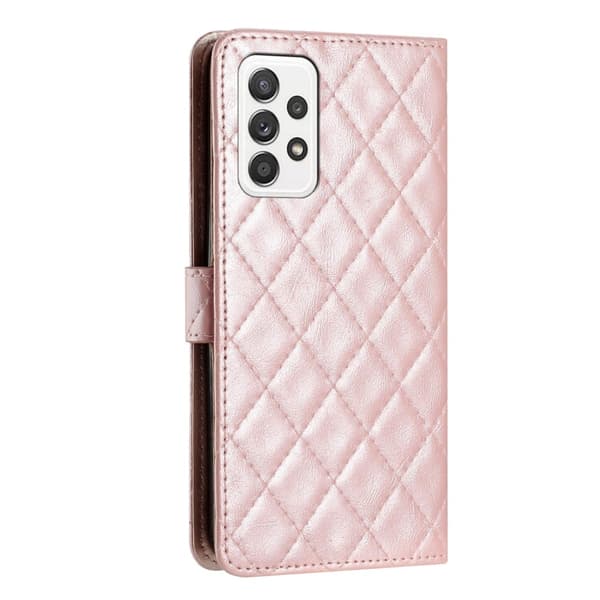 Funksjonelt rombe lommebokdeksel for Samsung Galaxy A53 5G - Rosa Pink