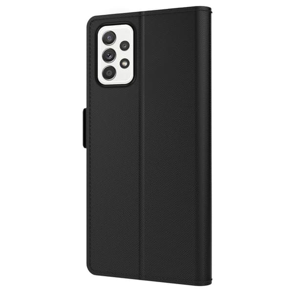 Phone Etui med Make-up Mirror og Slick Design til Samsung Galaxy M32 5G / A32 5g - Sort Black