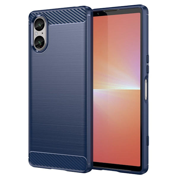 Carbon Flex Etui Sony Xperia 5 V - Blå Blue