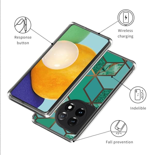 Marmordesign OnePlus Ace 3 / OnePlus 12R deksel - Stil O Green