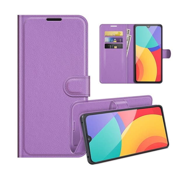 Klassisk Alcatel 1L (2021) flip etui - Lilla Purple