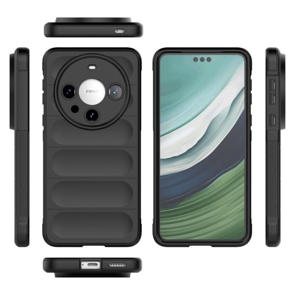 Blødt grebsformet cover til Huawei Mate 60 Pro - Sort Black