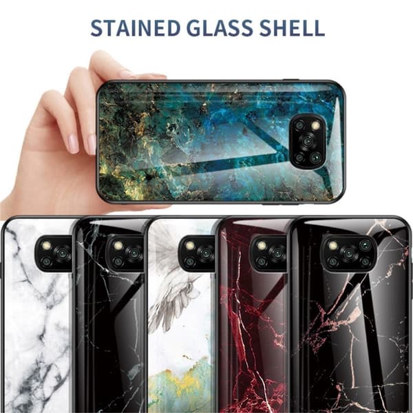 Fantasy Marble Xiaomi Poco X3 NFC kotelot - [Patteri/Color] Green