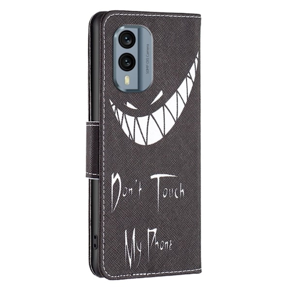 Wonderland Nokia X30 Flip Etui - Don't Touch My Phone Black