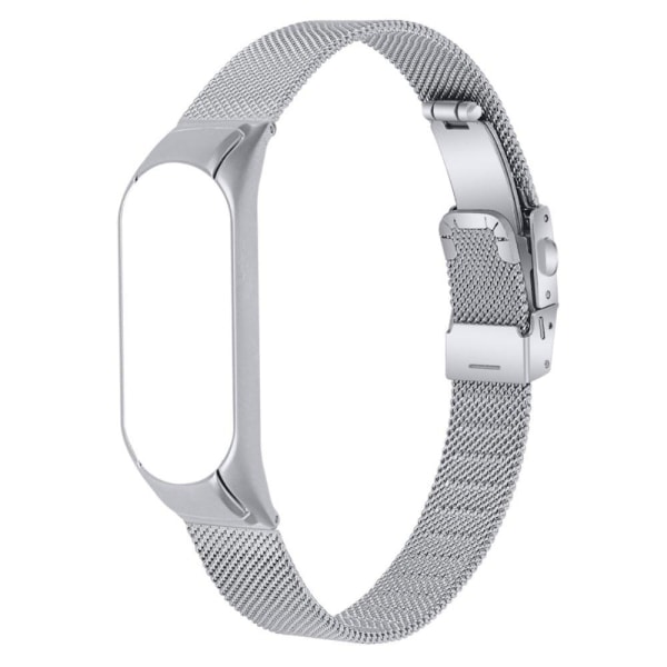 Xiaomi Mi Band 7 milanese stainless steel watch strap - Silver Silvergrå