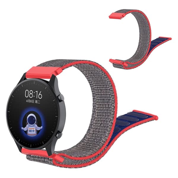 Xiaomi Watch farve nylon Urrem - Rød / Blå Blue