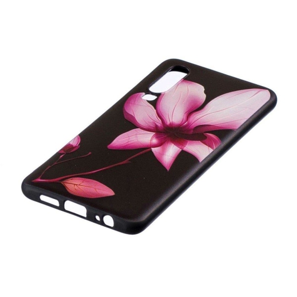 Huawei P30 kohokuvioitu kuosi pehmeä suojakotelo - Pinkki Kukka Pink